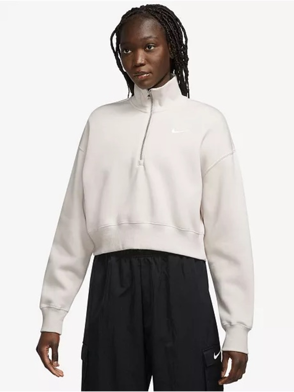 Nike Sportswear Phoenix Fleece 1/4-Zip Cropped Sweatshirt